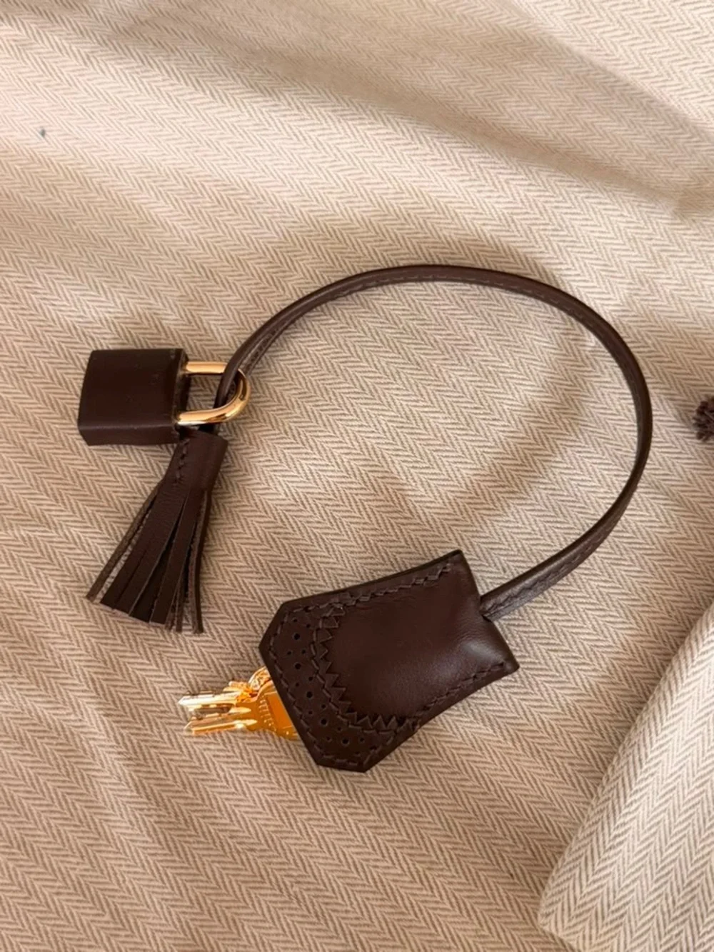 HANDMADE IMPORTED EBENE CHOCOLATE BROWN GHILLES LACE TOGO BIRKIN 30 GHW